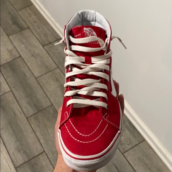 Vans SK8-Hi red men’s size 8.0 women’s 9.5 - Picture 8 of 9